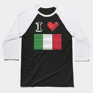 I love Italy Baseball T-Shirt